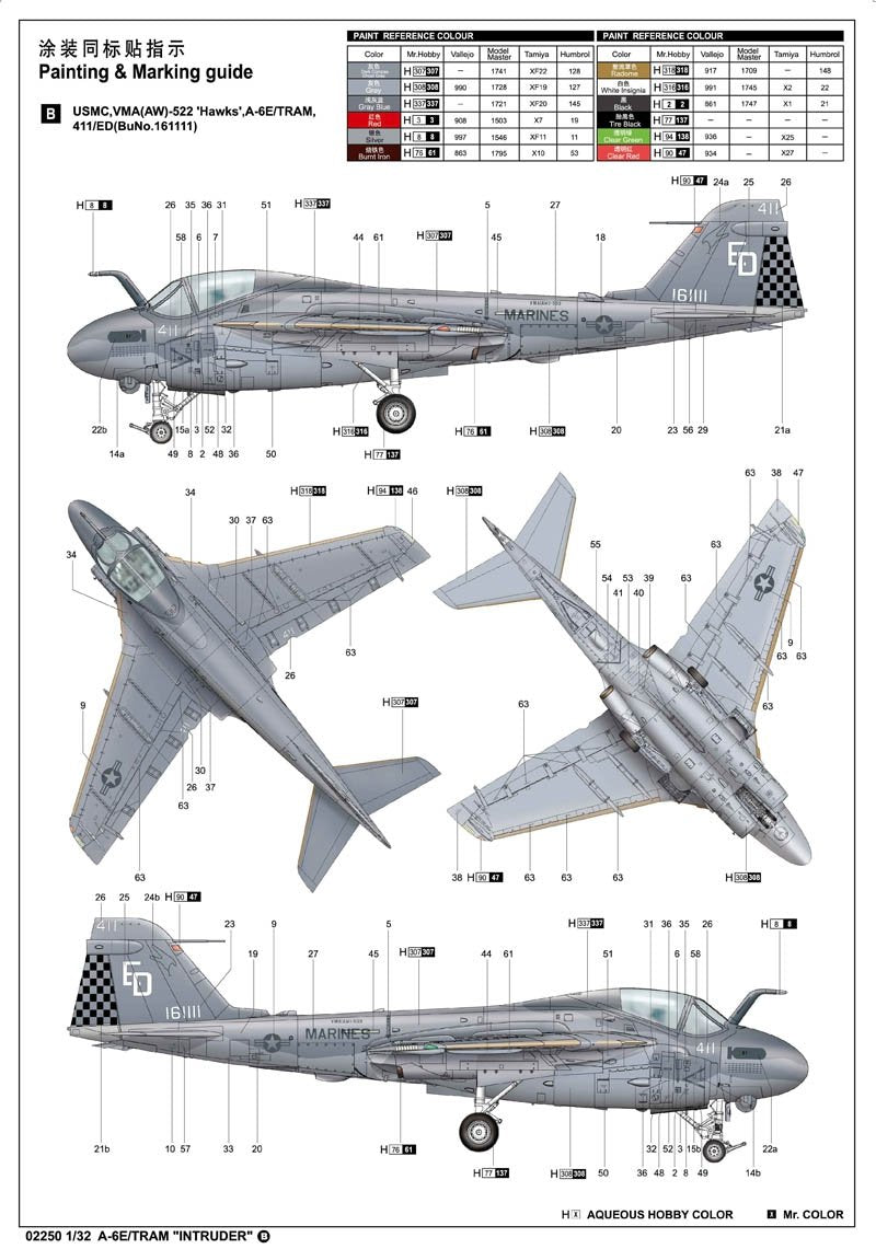 Trumpeter 02250 Grumman A-6E Intruder 1/32 – image 2