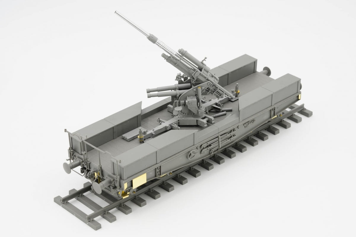 Maquette Border BT-044 Canon antiaérien allemand de 88 mm Flak 36 avec wagon SSys 1/35 – immagine 8