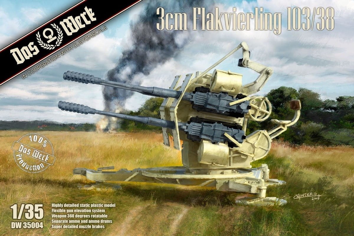 Das Werk DW35004 Flakvierling 103/38 1/35 