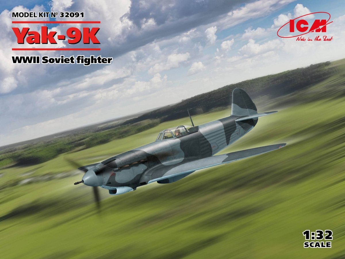 ICM 32091 Yak-9K, chasseur soviétique de la Seconde Guerre mondiale, échelle 1/32