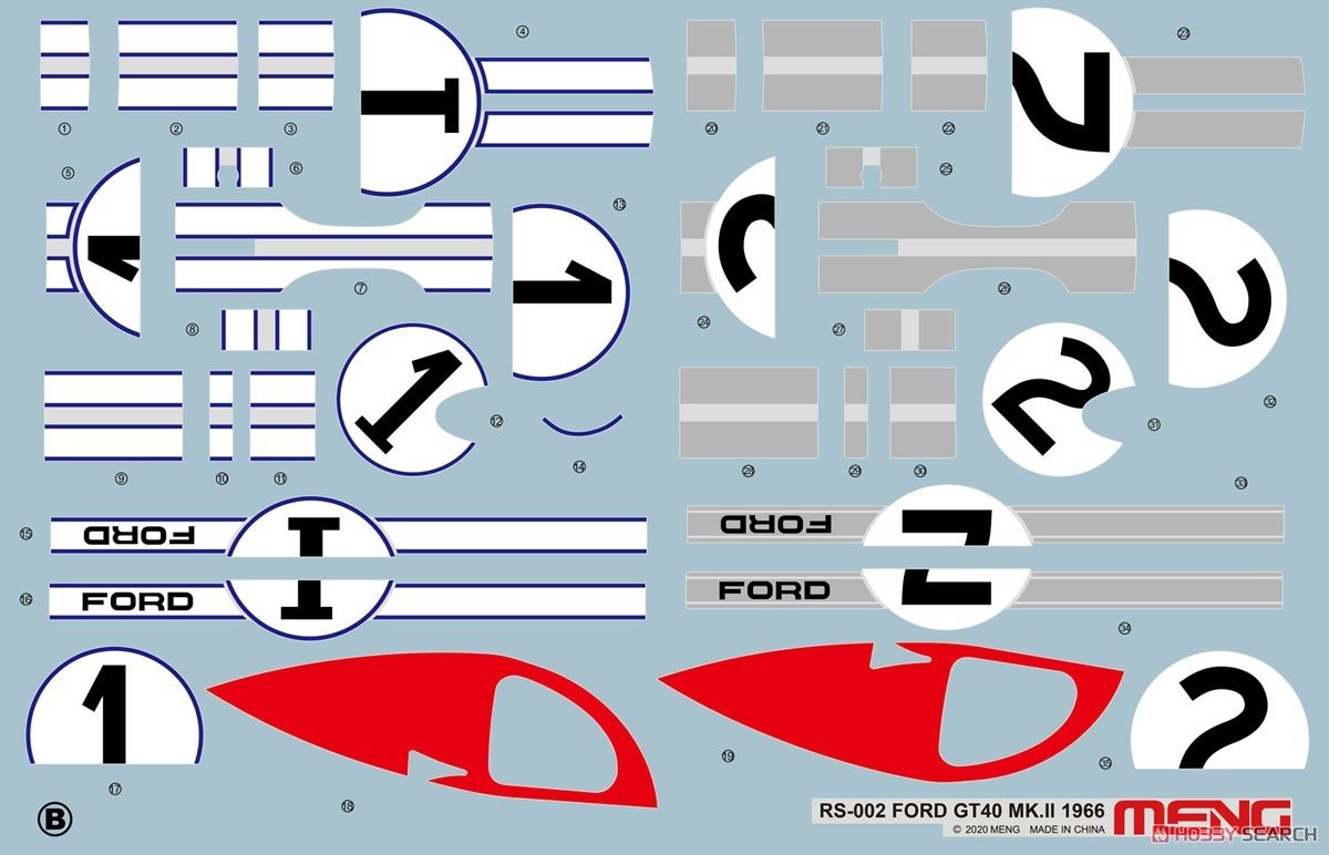 Meng modèle RS-002 Ford GT40 Mk.II&amp;#39;66 1/12 – Bild 11
