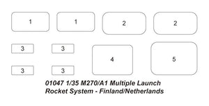 Trumpeter 01047 M270/A1 Lance-roquettes multiple Finlande/Pays-Bas 1/35 – immagine 11