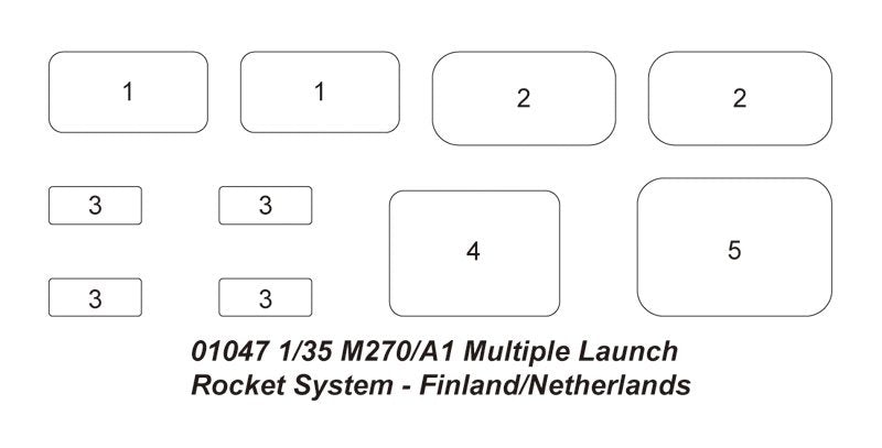 Trumpeter 01047 M270/A1 Lance-roquettes multiple Finlande/Pays-Bas 1/35 – immagine 11
