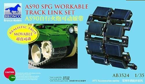 Ensemble de chenilles fonctionnelles Bronco AB3524 AS90 SPG 1/35