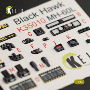 KELIK K35010 MH-60L BLACK HAWK - Décalcomanies 3D pour intérieur de la maquette Kitty Hawk au 1/35 – Bild 8