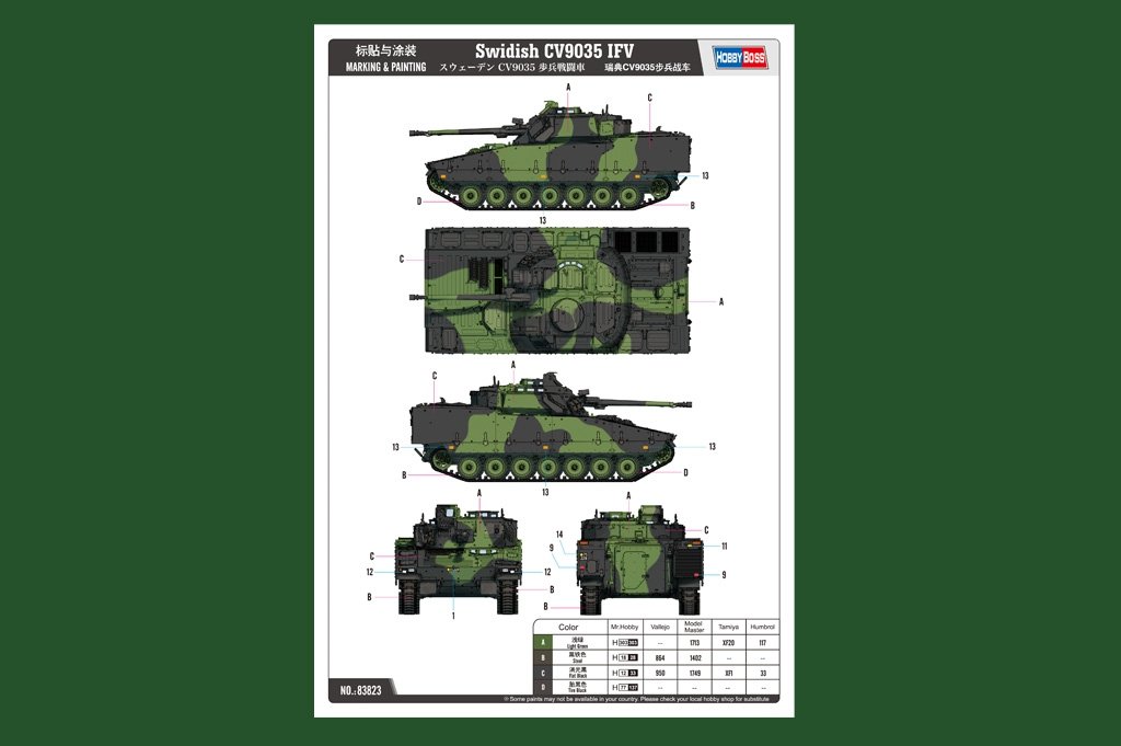 Hobby Boss 83823 Véhicule de combat d&amp;#39;infanterie suédois CV9035 (1/35) – image 3