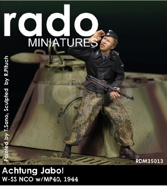 RADO Miniatures RDM35013 Achtung Jabo! Sous-officier W-SS avec MP40, 1944 (1/35)