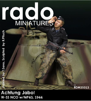 RADO Miniatures RDM35013 Achtung Jabo! Sous-officier W-SS avec MP40, 1944 (1/35)