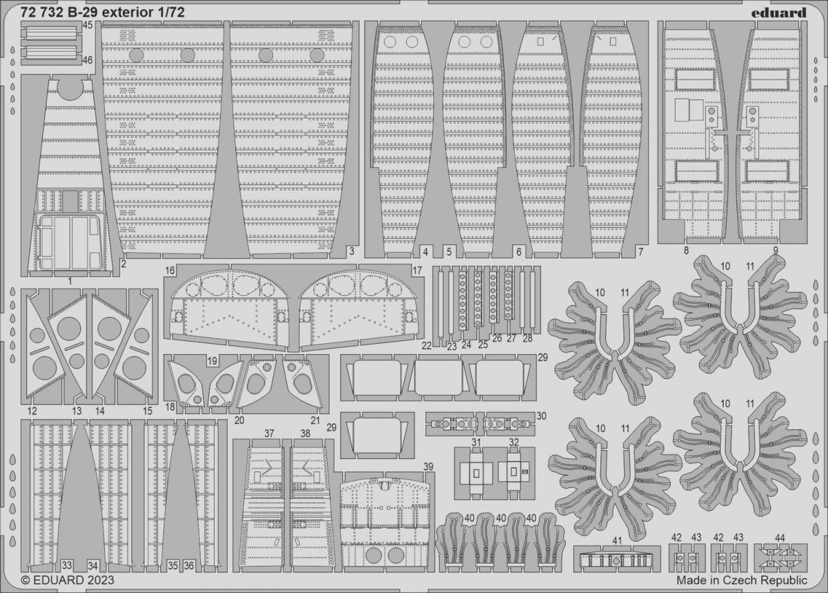 Eduard 72732 B-29 extérieur HOBBY 2000 / ACADEMY 1/72