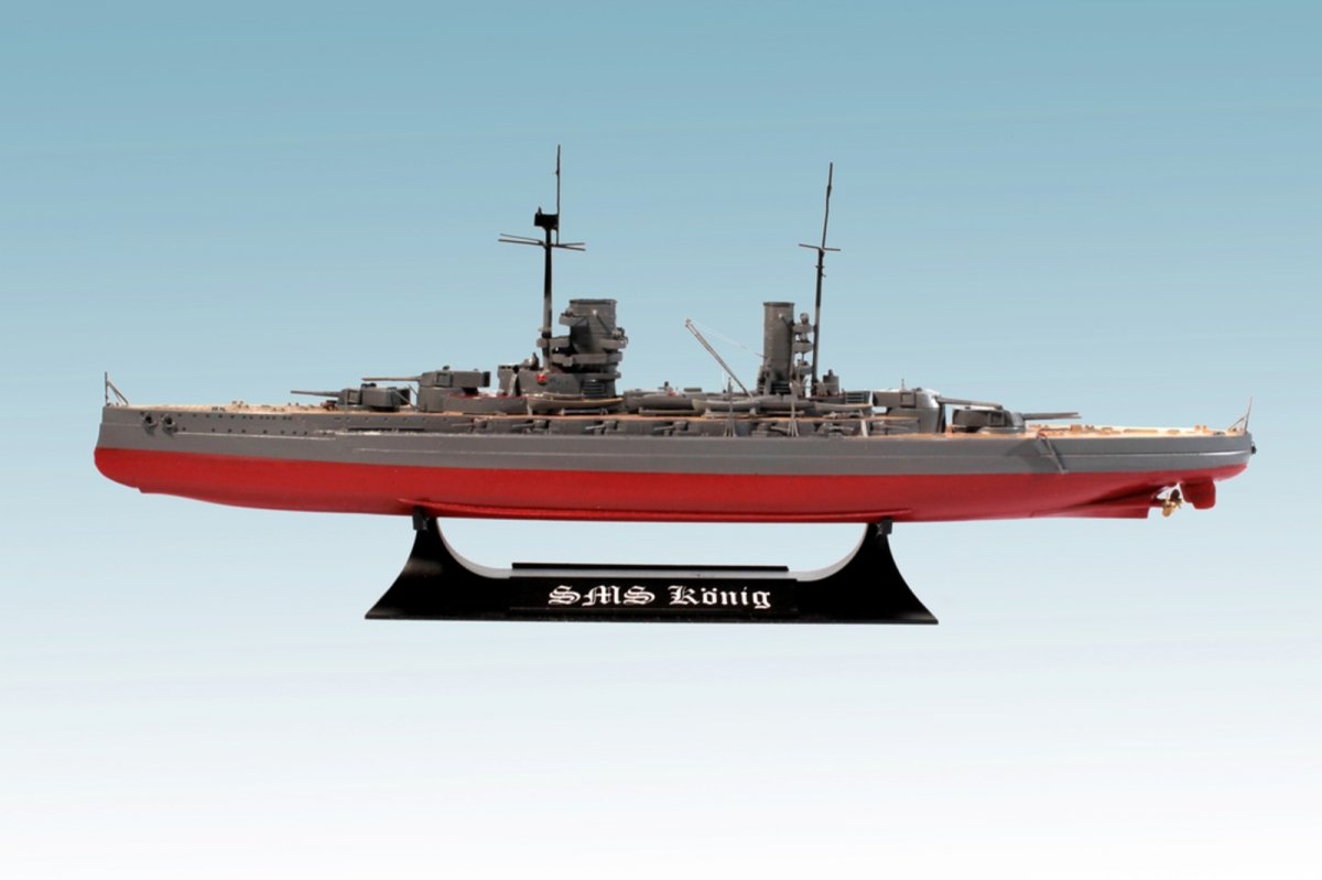 ICM S014 Cuirassé allemand König de la Première Guerre mondiale (Coque complète OU Ligne de flottaison) 1/700  – immagine 2