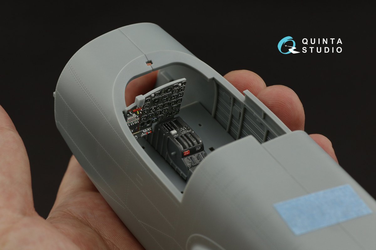 Intérieur imprimé en 3D et coloré sur papier décalcomanie Quinta Studio QDS-32127 A-26B (petite version) 1/32 – image 5