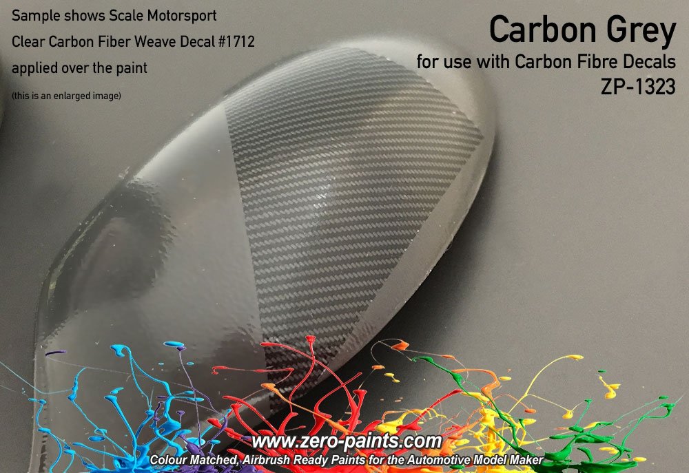 Peinture Zero Paints ZP-1323 Gris carbone (Gris fibre de carbone) 60 ml – image 2