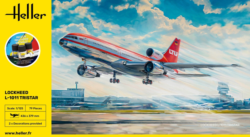 Kit de démarrage Heller 56451 - Lockheed L-1011 Tristar 1/125