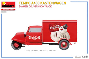 MiniArt 38053 TEMPO A400 KASTENWAGEN CAMION CAISSE DE LIVRAISON À 3 ROUES 1/35  – immagine 9