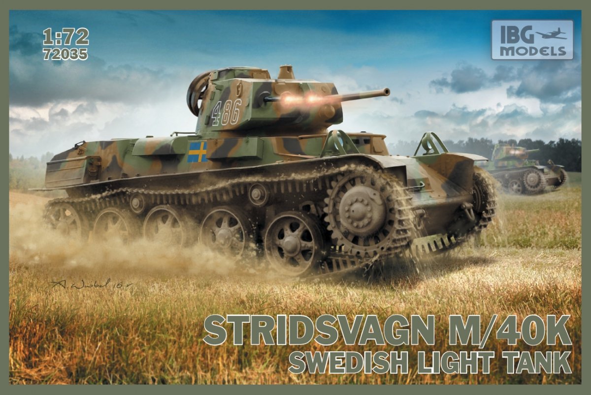 IBG 72035 Stridsvagn m/40 K Char léger suédois 1/72