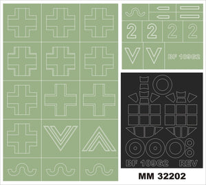 Montex MM32202 BF 109G-2 pour REVELL 3829 1/32
