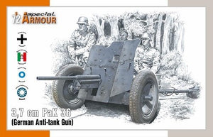 Armure spéciale 72024 3,7 cm PaK 36 (canon antichar allemand) 1/72