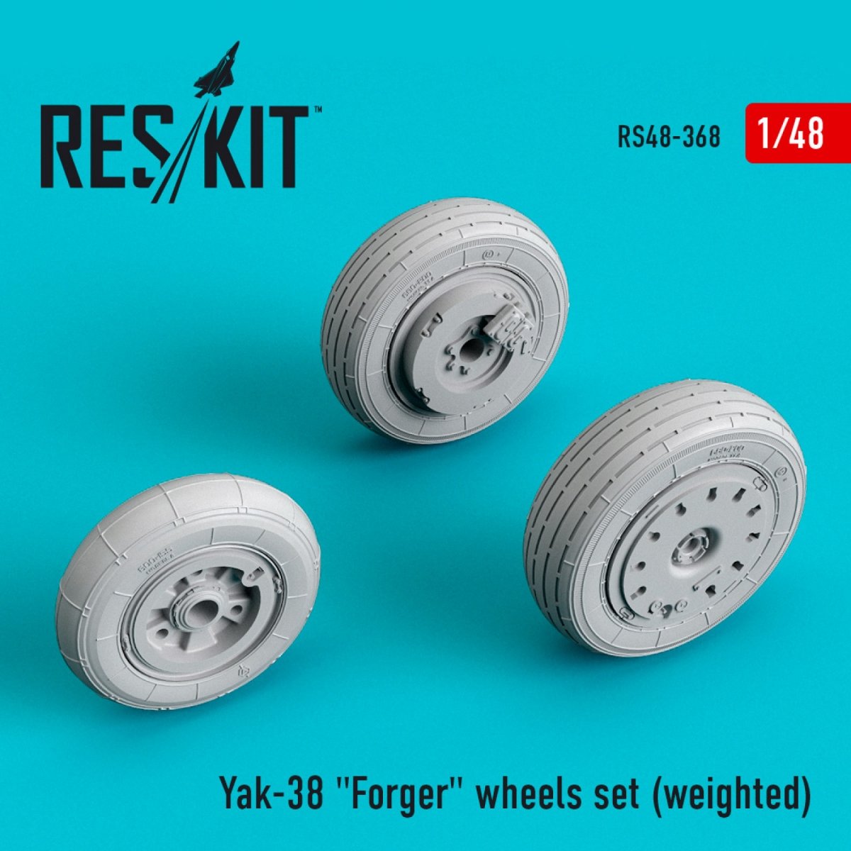 RESKIT RS48-0368 JEU DE ROUES YAK-38 « FORGER » (LESTÉ) 1/48