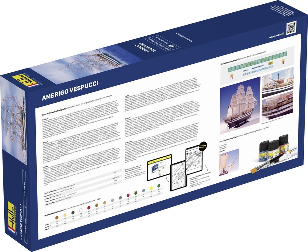 Heller 58807 Amerigo Vespucci - Kit de démarrage 1/150 – immagine 5