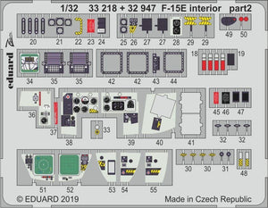 Eduard 33218 F-15E interior 1/32 TAMIYA – zdjęcie 2