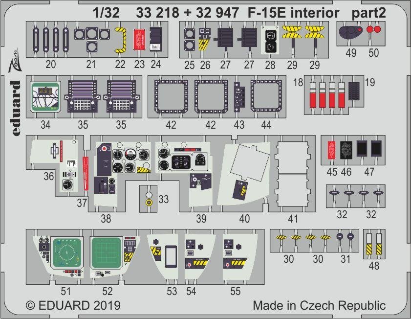 Eduard 33218 F-15E interior 1/32 TAMIYA – zdjęcie 2