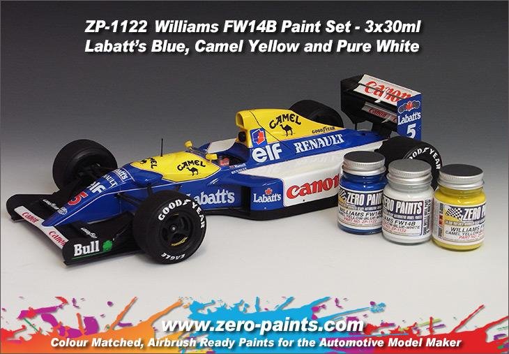 Coffret de peinture Zero Paints ZP-1122 Williams FW14B (3 x 30 ml)