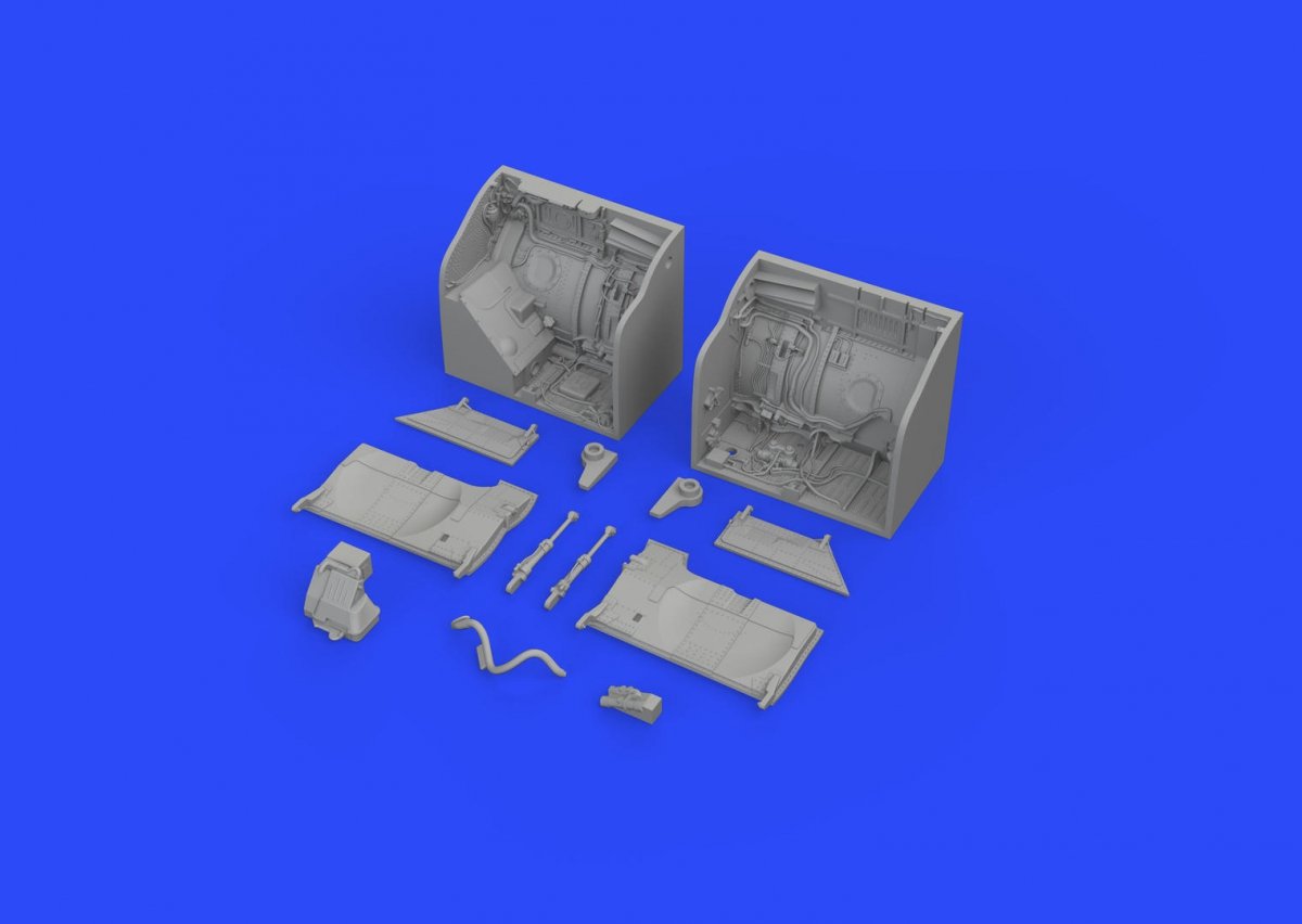 Eduard 648428 Baie des roues principales MiG-23ML EDUARD, TRUMPETER 1/48