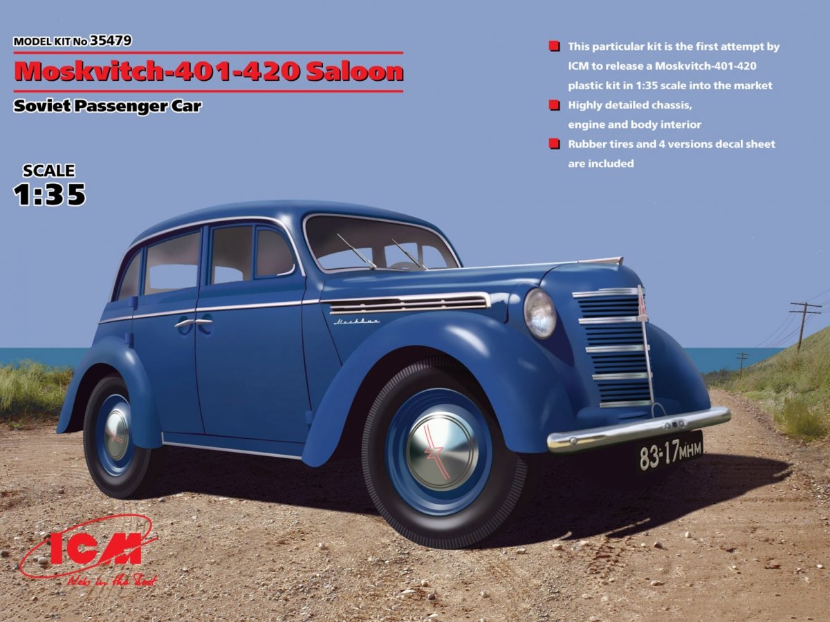 ICM 35479 Moskvitch-401-420 Berline 1/35