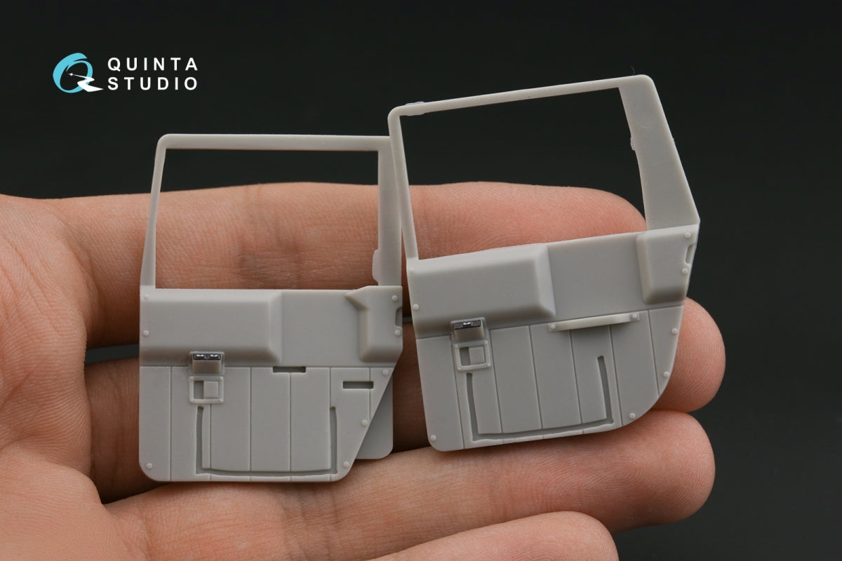 Intérieur imprimé en 3D et coloré sur papier décalcomanie Quinta Studio QD24004 Hummer H1 (MENG) 1/24 – image 13