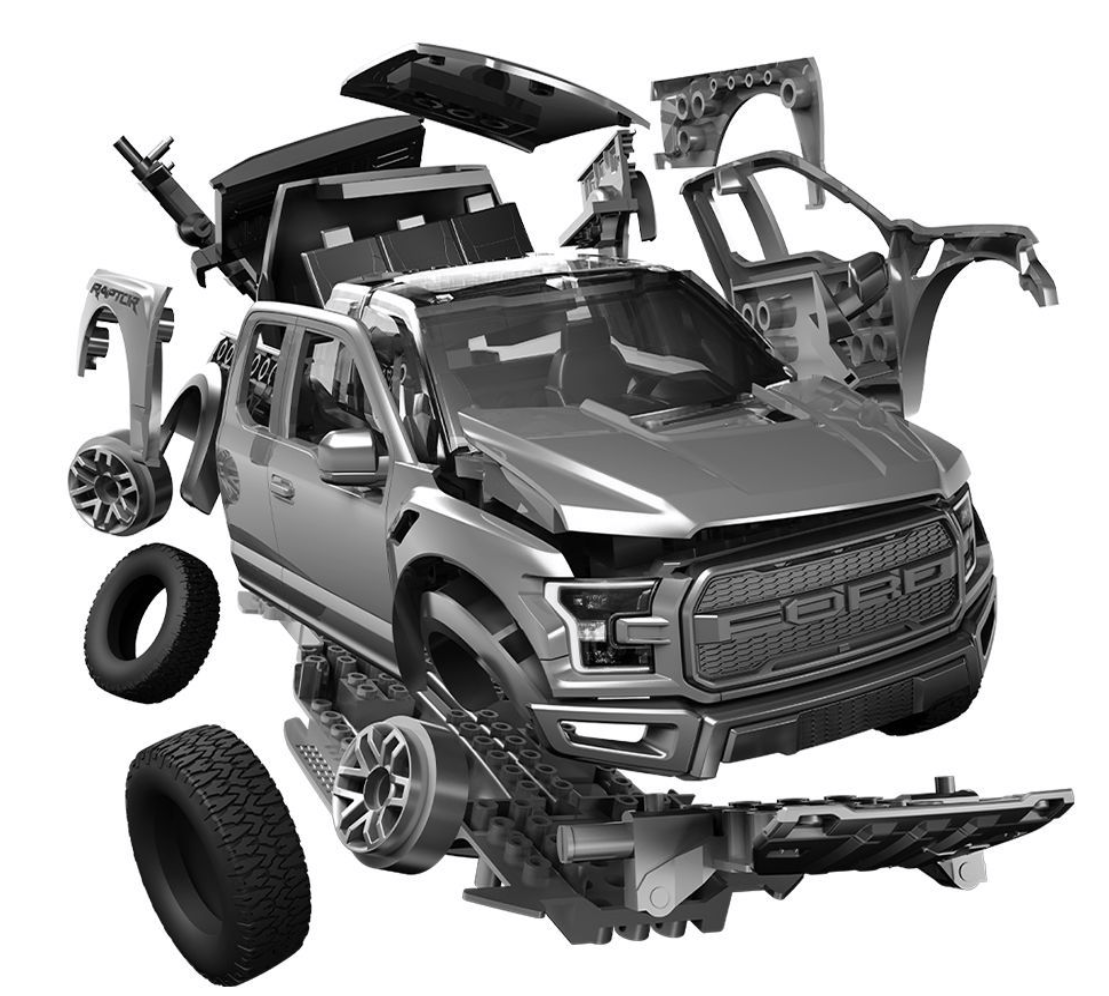 Maquette Airfix 6053 QUICKBUILD Ford F-150 Raptor - Gris – image 8