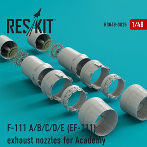 RESKIT RSU48-0025 Buses d&amp;#39;échappement F-111 A/B/C/D/E (EF-111) pour maquette Academy au 1/48