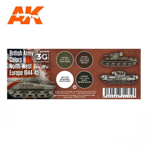 AK Interactive AK11679 3G COULEURS DE L&amp;#39;ARMÉE BRITANNIQUE EUROPE DU NORD-OUEST 1944-1945 4x17 ml – Bild 2