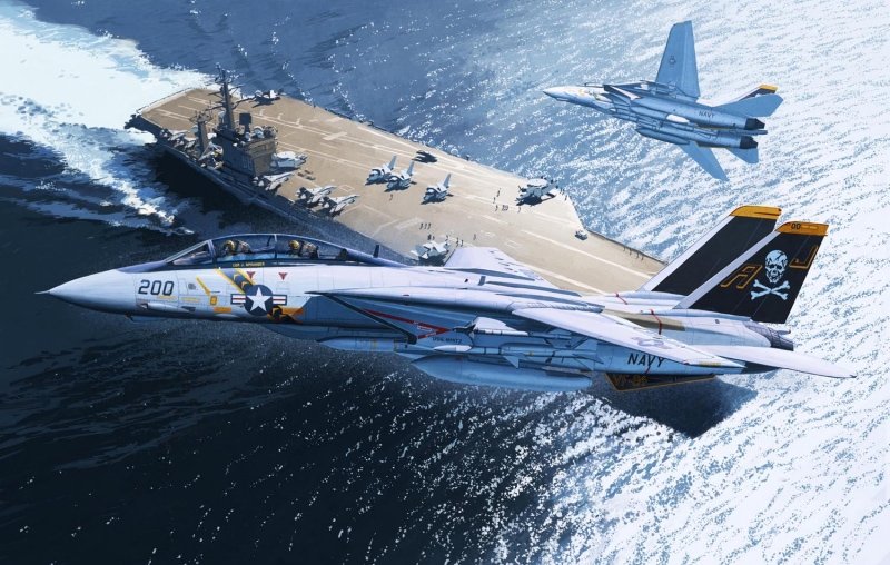 Maquette KA Models KP-72001A F-14A Tomcat « Jolly Rogers » (ex Fujimi) au 1/72