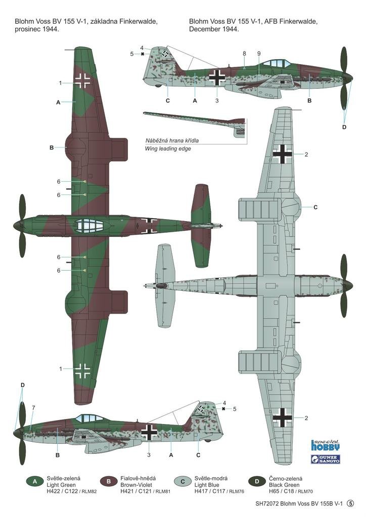 Hobby spécial 72340 Blohm &amp;amp; Voss BV 155V-1 1/72 – image 3