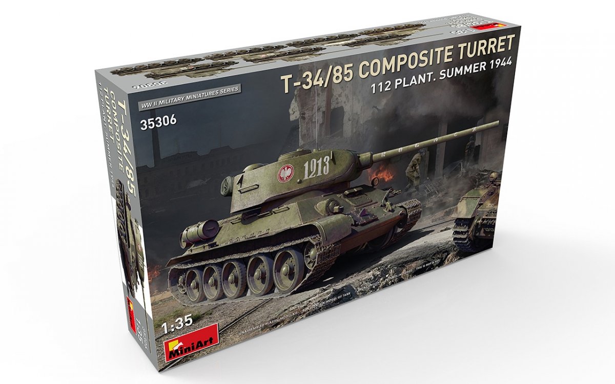 TOURELLE COMPOSITE MiniArt 35306 T-34/85. 112 USINE. ÉTÉ 1944 1/35 – image 2