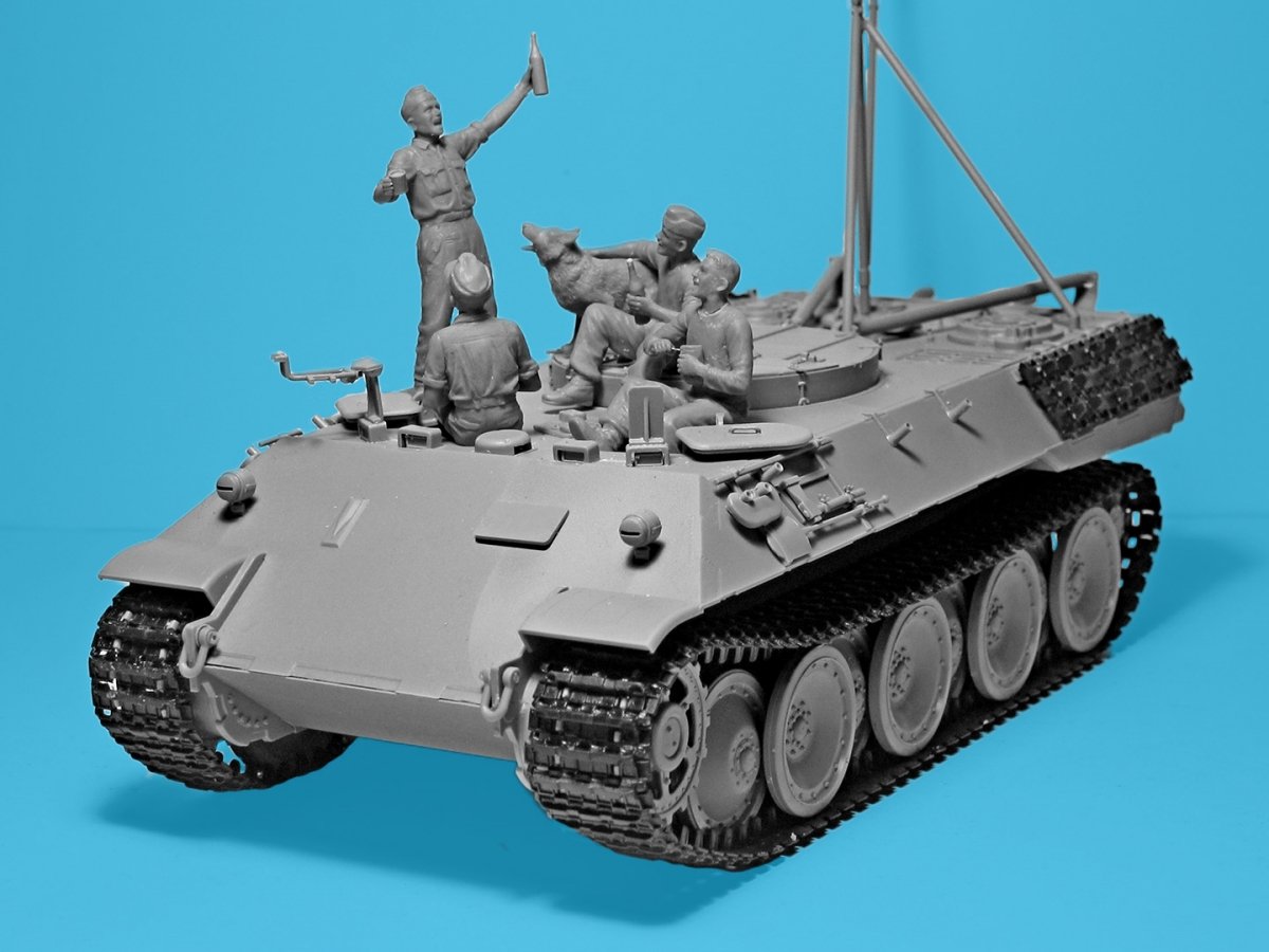 ICM 35343 Prost ! Entre deux batailles sur Bergepanther, tankistes allemands de la Seconde Guerre mondiale avec Bergepanther, échelle 1/35 – Bild 7