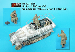 Ventilateur Hobby HF593 Sd.kfz. 251/C Ausf. Commandant C Équipage du véhicule-2 FIGURINES