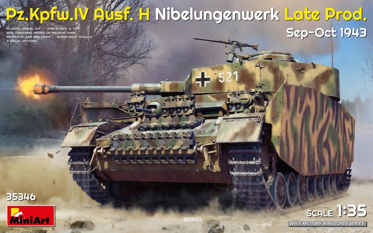 MiniArt 35346 Pz.Kpfw.IV Ausf. H Nibelungenwerk Tard Prod. Septembre-Octobre 1943 1/35