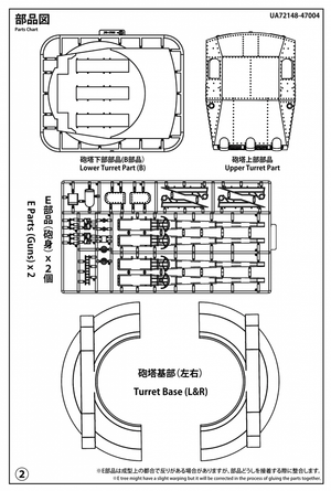 Modelcollect UA72344 Site d&amp;#39;artillerie côtière du fort Austratt, tourelle triple de 28 cm, Caesar 1/72 – image 2