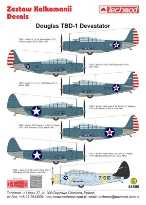 Techmod 48808 - Dévastateur Douglas TBD-1 (1/48) – image 2