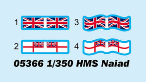 Trumpeter 05366 HMS Naiad 1/350 – immagine 3