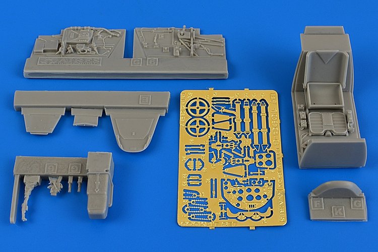 Aires 4697 Bf 109G-6 (première version) cockpit set 1/48 EDUARD