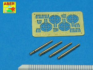 Aber A32008 Ensemble de 4 canons pour mitrailleuses d&amp;#39;avion allemandes Oerlikon MG FF de 20 mm avec viseurs (1/32) – image 2