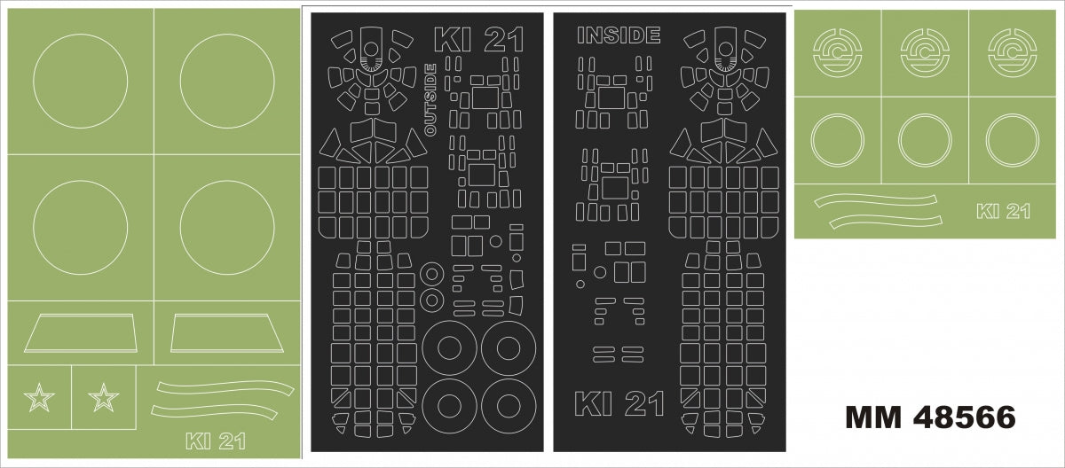Montex MM48566 Ki-21-Ib pour ICM 48195 1/48