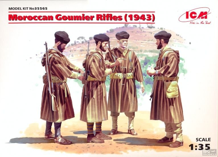 ICM 35565 Fusils Goumier marocains (1943) (4 figurines) (1/35)