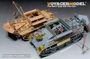Maquette Voyager PE35980 Bergepanther Ausf.A allemand de la Seconde Guerre mondiale (type tardif, porte-outils Panther G) - Base pour TAKOM 2101 au 1/35 – Bild 16