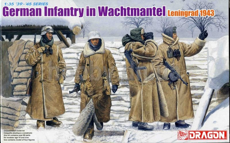 Dragon 6518 Infanterie allemande à Wachtmantel, Leningrad 1943 (1/35)