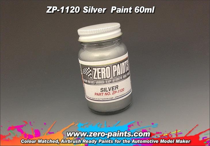 Peinture argentée Zero Paints ZP-1120, 60 ml