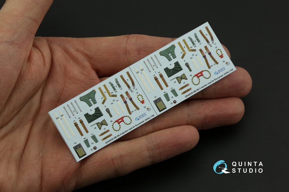 Siège éjectable Quinta Studio QR48036 MB Mk 6 pour Buccaneer (Airfix), 2 pièces, échelle 1/48 – image 3