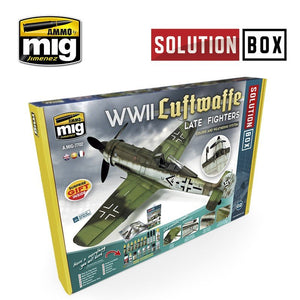 Munitions de Mig Jimenez 7702 boîte de solution LUFTWAFFE LATE FIGHTERS de la seconde guerre mondiale